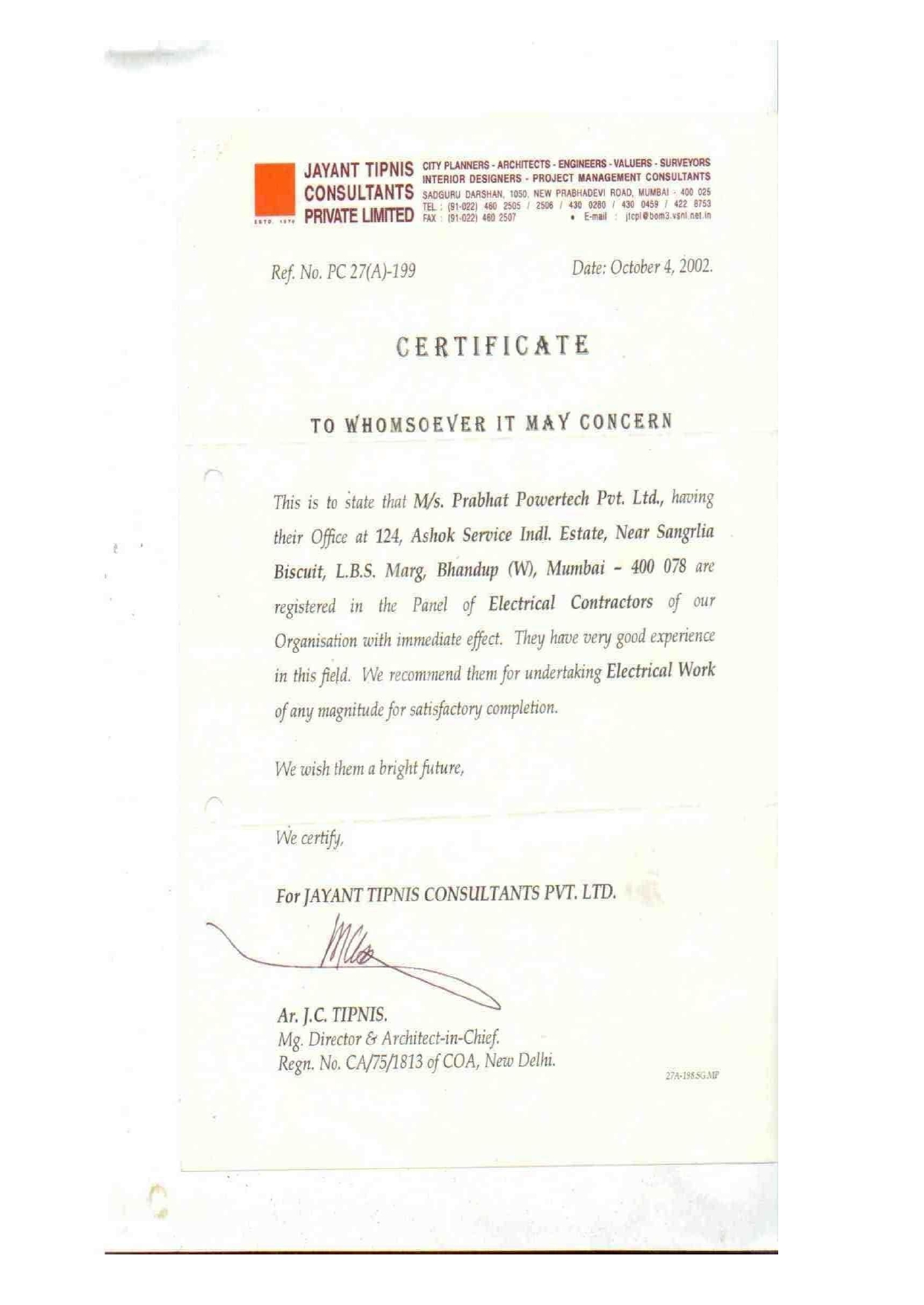 Certificate Page 0008